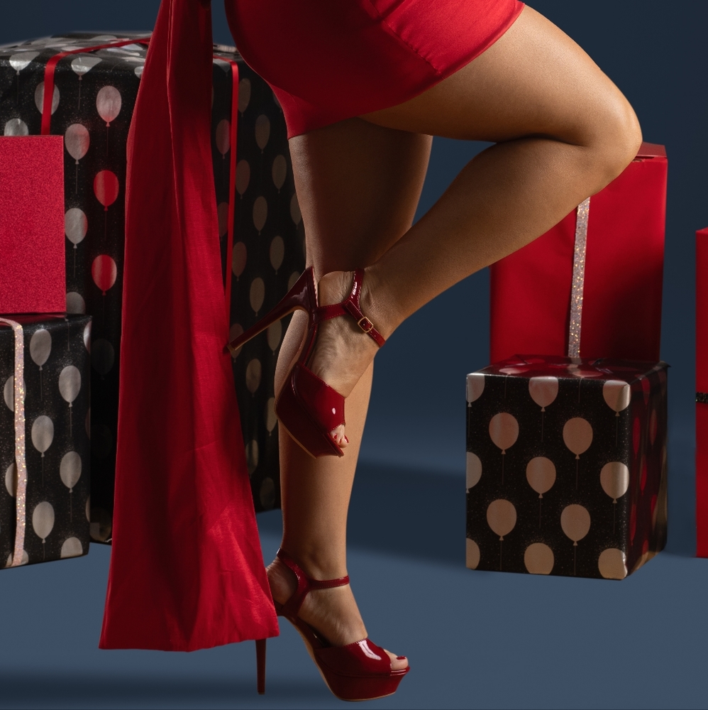 Patent Peep Toe Stiletto Heels